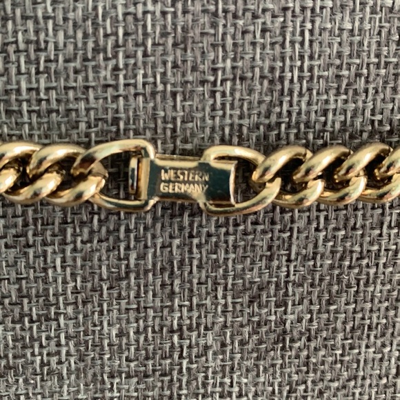 Vtg Gold Tone Long Chain Necklace marked “Western Germany” 53” - Picture 6 of 6